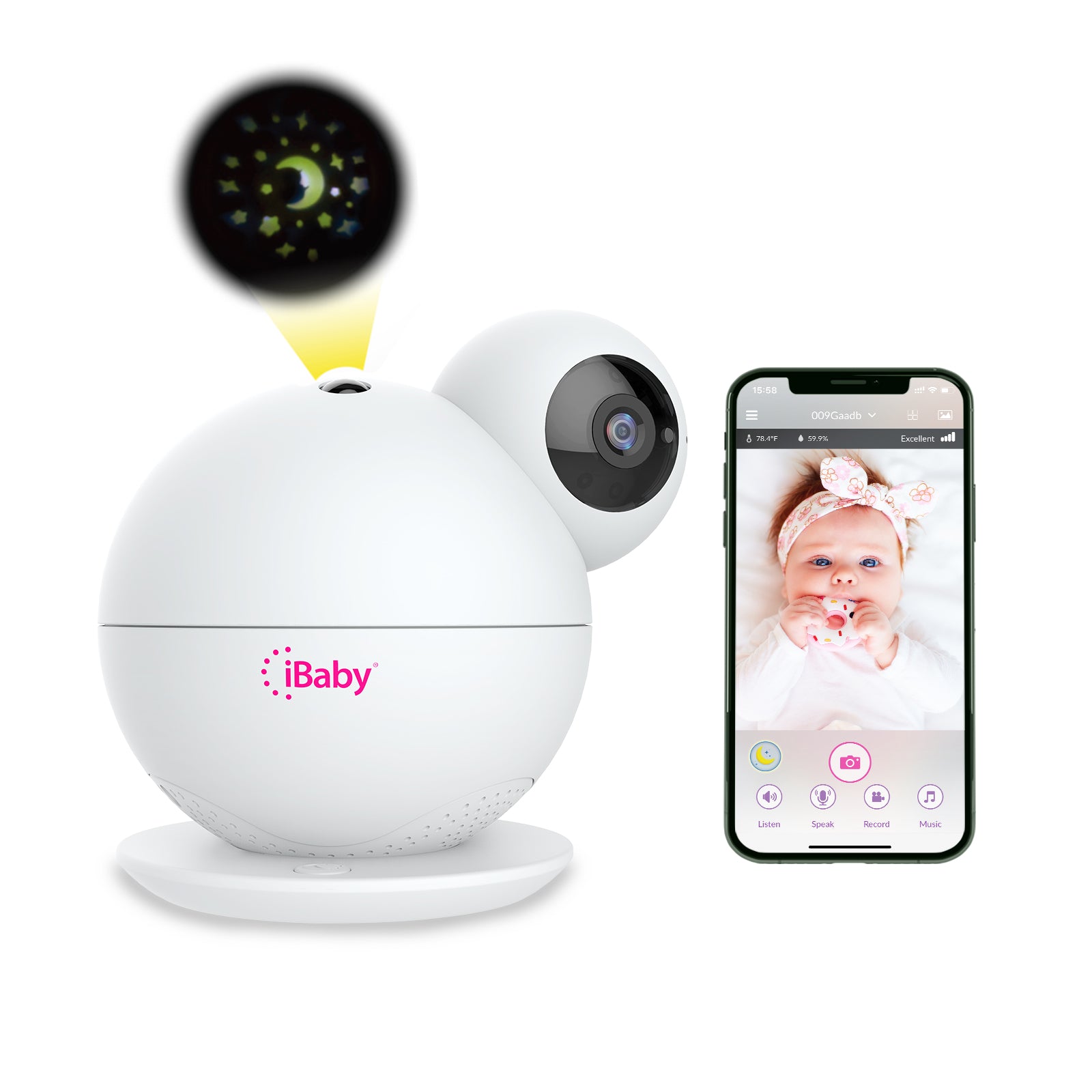 iBaby M8 Smart Wi-Fi Baby Monitor with Camera