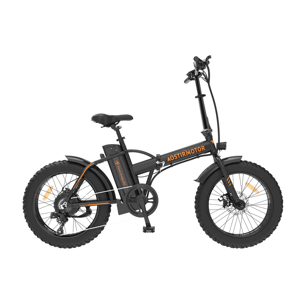 AOSTIRMOTOR A20 500W FAT TIRE FOLDING EBIKE W/ TWIST THROTTLE