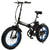 Ecotric 36V Fat Tire Portable and Folding Electric Bike 500W